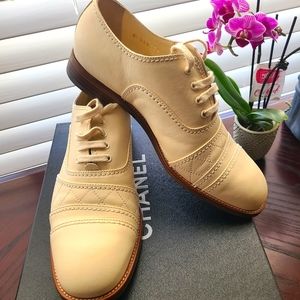 CHANEL Lace Up Oxfords